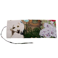 Vintage Llorona Collage Roll Up Canvas Pencil Holder (s)