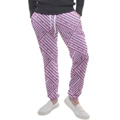 Wood Texture Diagonal Weave Pastel Men s Jogger Sweatpants