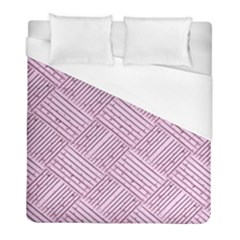 Wood Texture Diagonal Weave Pastel Duvet Cover (full/ Double Size) by Mariart