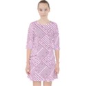 Wood Texture Diagonal Weave Pastel Pocket Dress View1