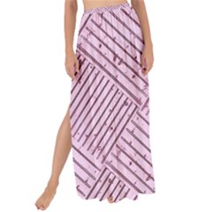 Wood Texture Diagonal Weave Pastel Maxi Chiffon Tie-up Sarong