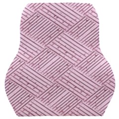 Wood Texture Diagonal Weave Pastel Car Seat Back Cushion  by Mariart