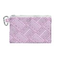 Wood Texture Diagonal Weave Pastel Canvas Cosmetic Bag (Medium) View1