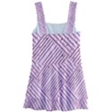 Wood Texture Diagonal Weave Pastel Kids  Layered Skirt Swimsuit View2