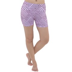 Wood Texture Diagonal Weave Pastel Lightweight Velour Yoga Shorts by Mariart