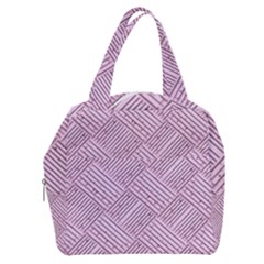 Wood Texture Diagonal Weave Pastel Boxy Hand Bag by Mariart