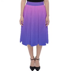 Dot Background Pattern Halftone Classic Midi Skirt by Bajindul