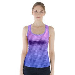 Dot Background Pattern Halftone Racer Back Sports Top by Bajindul