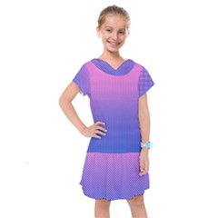 Dot Background Pattern Halftone Kids  Drop Waist Dress by Bajindul