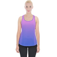 Dot Background Pattern Halftone Piece Up Tank Top by Bajindul