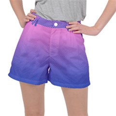 Dot Background Pattern Halftone Ripstop Shorts by Bajindul