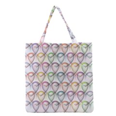 Valentine Hearts Grocery Tote Bag