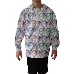 Valentine Hearts Kids  Hooded Windbreaker