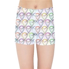 Valentine Hearts Kids  Sports Shorts