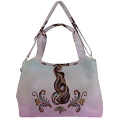 Abstract Decorative Floral Design, Mandala Double Compartment Shoulder Bag by FantasyWorld7