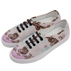 Abstract Decorative Floral Design, Mandala Women s Classic Low Top Sneakers by FantasyWorld7