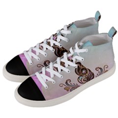 Abstract Decorative Floral Design, Mandala Men s Mid-top Canvas Sneakers by FantasyWorld7