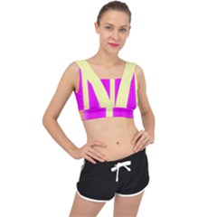 Colors And More Wonderful Colors V-back Sports Bra by pepitasart