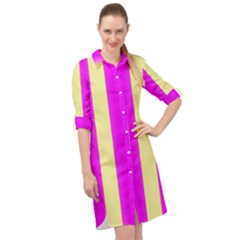 Colors And More Wonderful Colors Long Sleeve Mini Shirt Dress