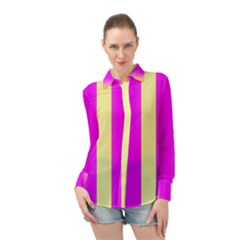 Colors And More Wonderful Colors Long Sleeve Chiffon Shirt