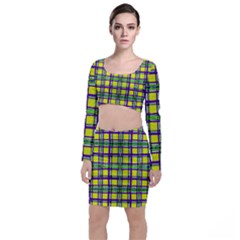 Plaid 3 Top And Skirt Sets