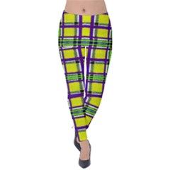 Plaid 3 Velvet Leggings