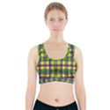 Plaid 3 Sports Bra With Pocket View1