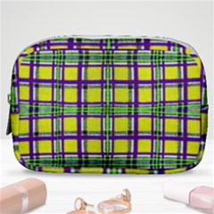 Plaid 3 Make Up Pouch (Small)