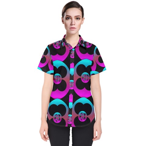 The Most Wonderful Flowers On The Festive Festivale Women s Short Sleeve Shirt by pepitasart