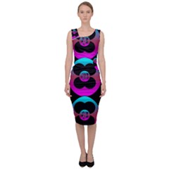 The Most Wonderful Flowers On The Festive Festivale Sleeveless Pencil Dress