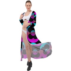 The Most Wonderful Flowers On The Festive Festivale Maxi Chiffon Beach Wrap