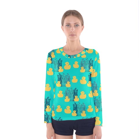 Little Yellow Duckies Women s Long Sleeve Tee by VeataAtticus