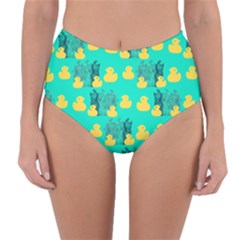 Little Yellow Duckies Reversible High-waist Bikini Bottoms by VeataAtticus