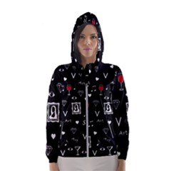 Party Pattern Women s Hooded Windbreaker