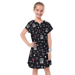 Party Pattern Kids  Drop Waist Dress