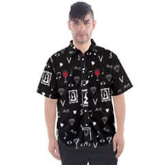 Party Pattern Men s Short Sleeve Shirt