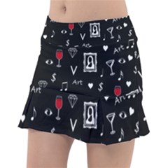 Party Pattern Tennis Skirt