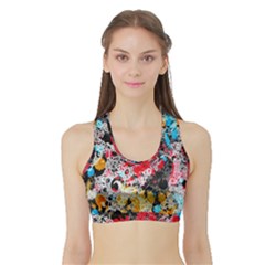 Paint Me Down 4 Sports Bra With Border