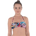 PAINT ME DOWN 4 Halter Bandeau Bikini Top View1