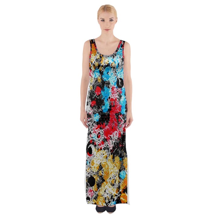 PAINT ME DOWN 4 Thigh Split Maxi Dress