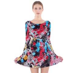 Paint Me Down 4 Long Sleeve Velvet Skater Dress by impacteesstreetwearsix