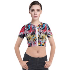 Paint Me Down 4 Short Sleeve Cropped Jacket by impacteesstreetwearsix