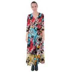 Paint Me Down 4 Button Up Maxi Dress