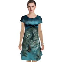 Aweome Troll With Skulls In The Night Cap Sleeve Nightdress by FantasyWorld7