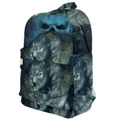 Aweome Troll With Skulls In The Night Classic Backpack by FantasyWorld7