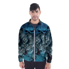 Aweome Troll With Skulls In The Night Men s Windbreaker by FantasyWorld7