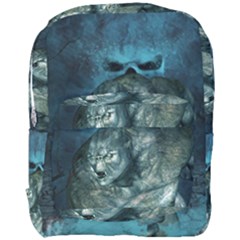 Aweome Troll With Skulls In The Night Full Print Backpack by FantasyWorld7