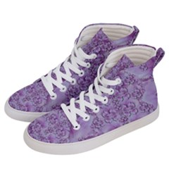 Baroque Fantasy Flowers Ornate Festive Men s Hi-top Skate Sneakers by pepitasart