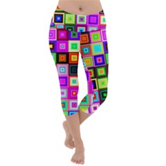 Ml 217 Lightweight Velour Capri Yoga Leggings by ArtworkByPatrick