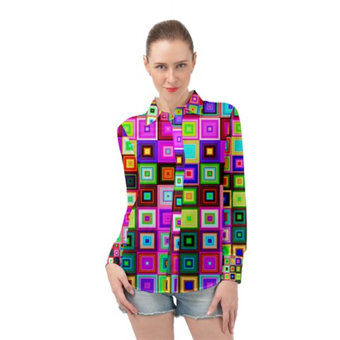 Ml 217 Long Sleeve Chiffon Shirt by ArtworkByPatrick